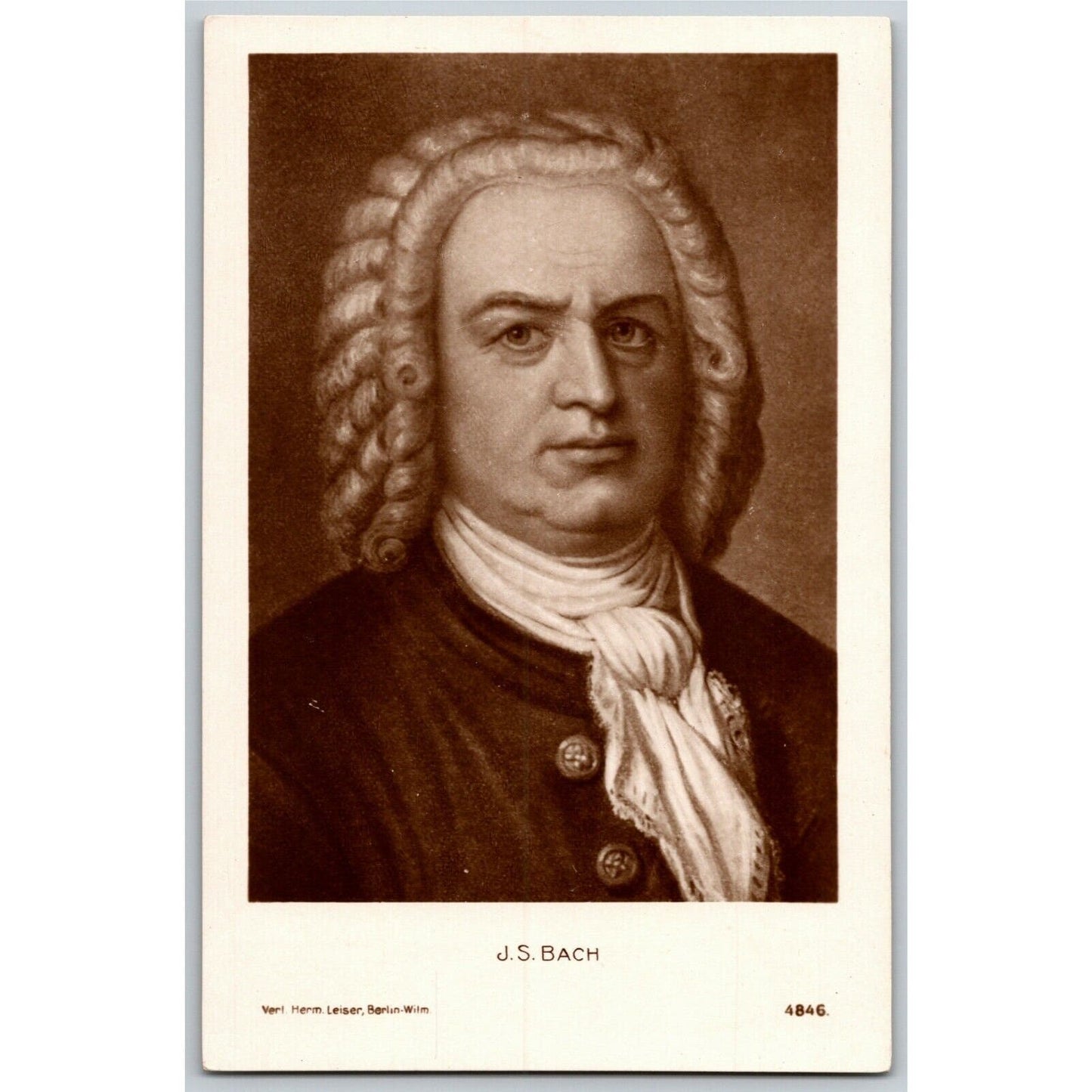 Vintage c1920's Postcard - J.S. Bach