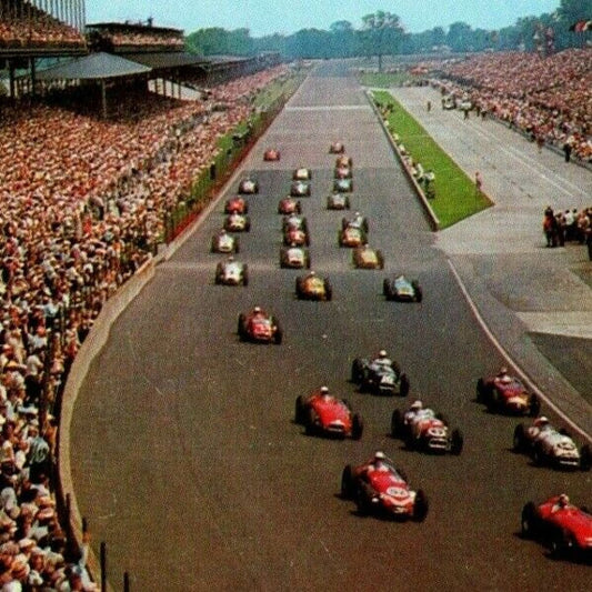 Indy 500 Postcard 1957 "Pace Lap - Annual 500 - Indianapolis Unposted - VGC