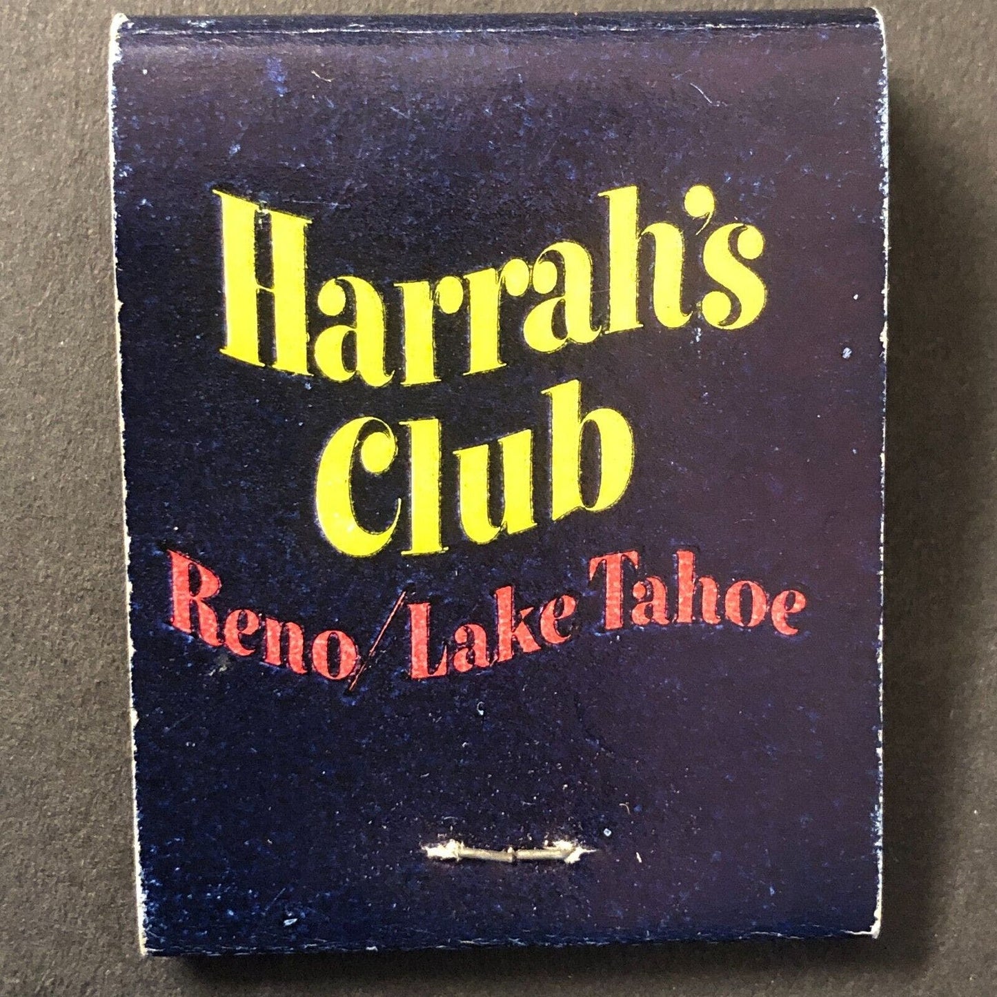 Harrah's Club Reno Lake Tahoe Full Matchbook Wheelbarrow c1950's-60's Scarce