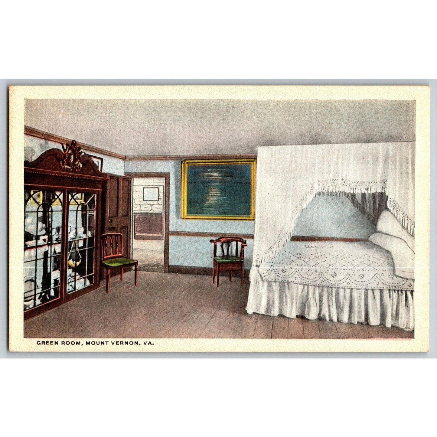 Green Room, Mount Vernon, VA - Vintage Postcard - NP