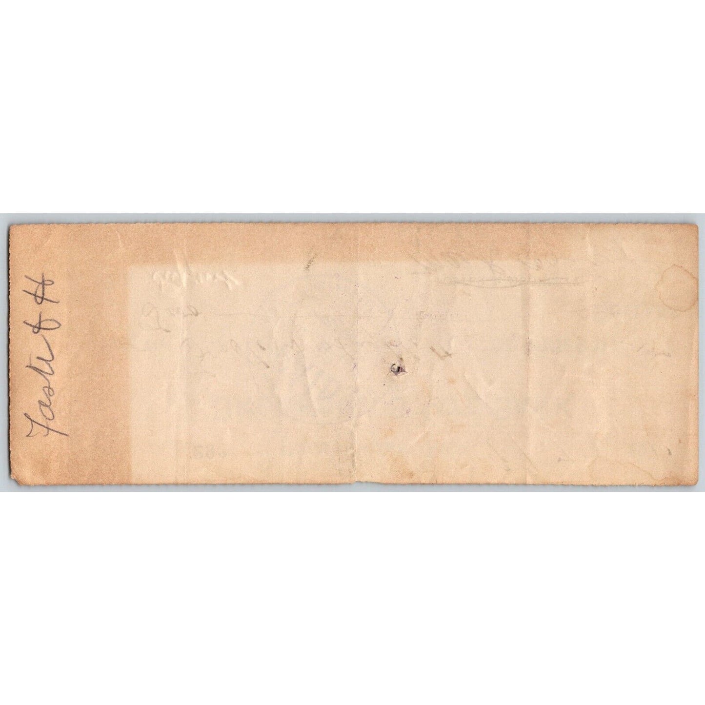 Holdenville, OK 1910 Foster & Hughlett Groceries "Oklahoma State Bank" Check