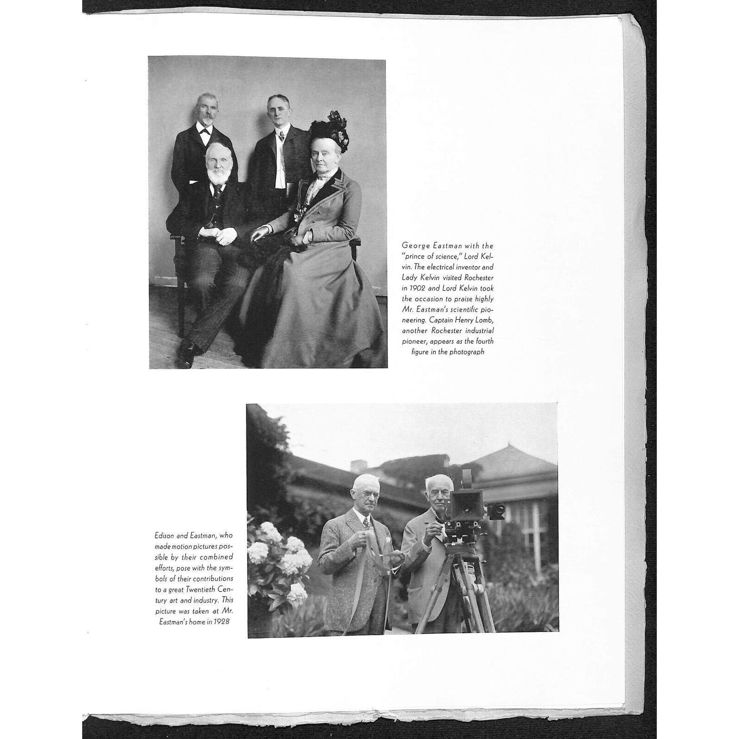 George Eastman 1931 Lg. Memento Booklet Dinner at Commodore Hotel NY Very Scarce