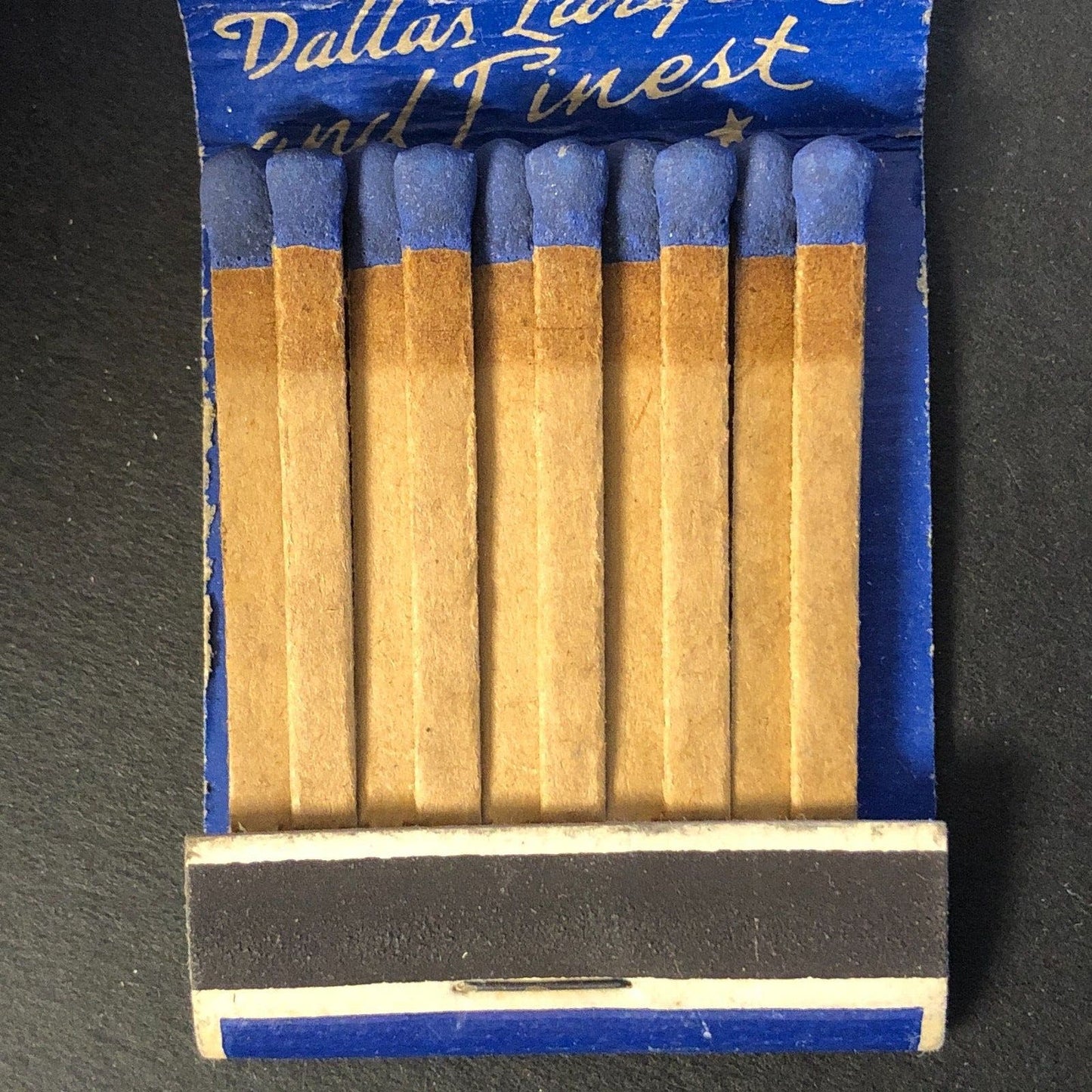 Adolphus Hotel Dallas (Busch) Vintage Full Matchbook c1930's-40's Flag Scarce