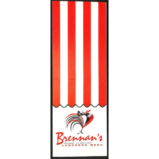 Brennan's Restaurant Menu New Orleans c1960's Breakfast Rooster