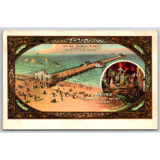 Heinz Ocean Pier "Sun Parlor" Advertising Postcard UDB UP c1906 VGC