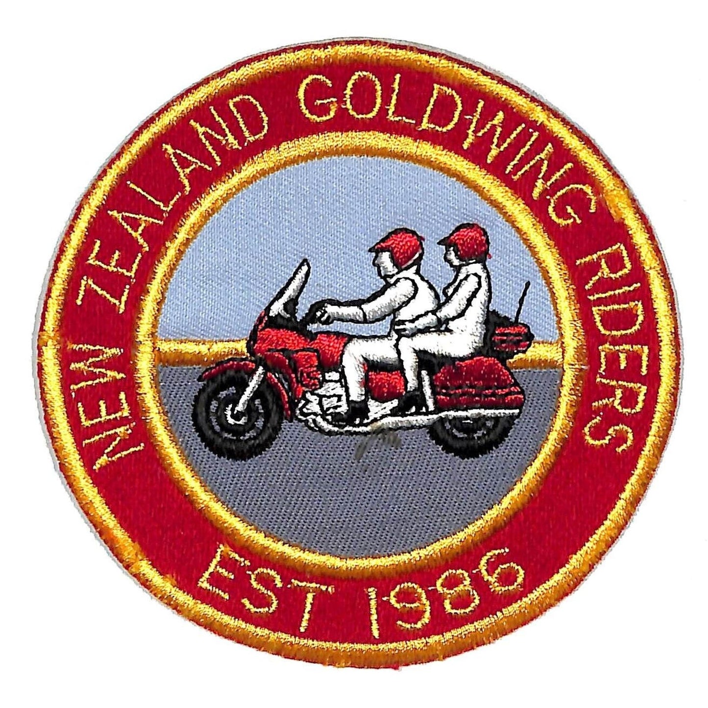 New Zealand Goldwing Riders Est. 1986 Vintage Motorcycle Patch NOS