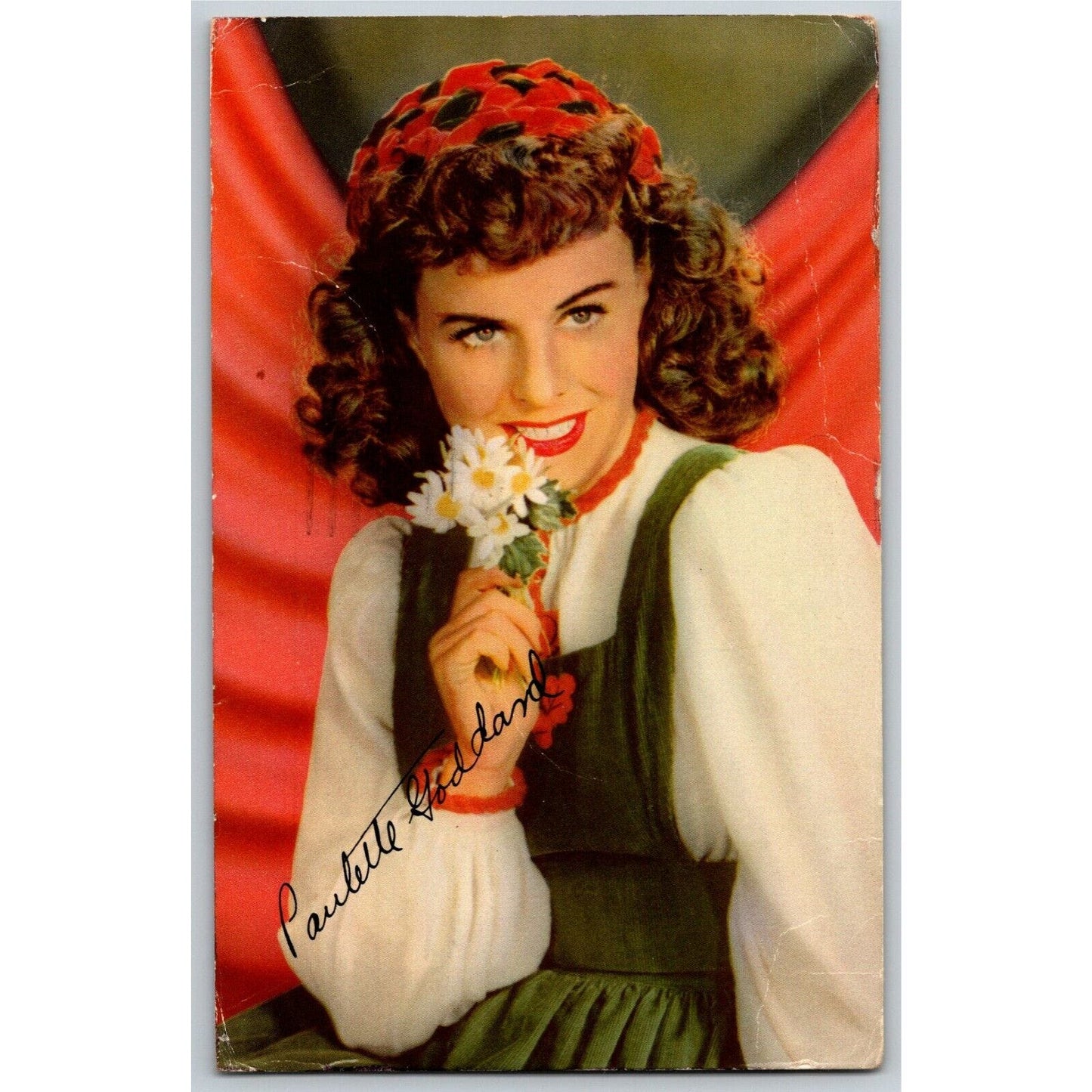 Paulette Goddard Vintage Postcard Ken Prag Collection
