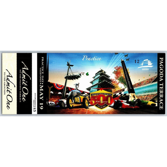 2006 Indy 500 Practice Day 5/19 Pagoda Terrace Unused Ticket IMS #12