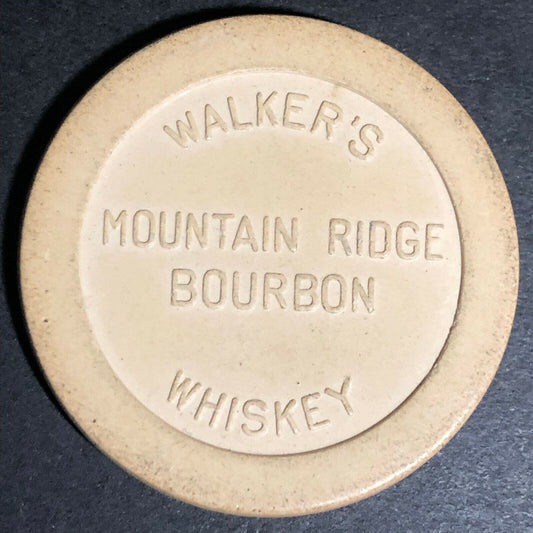 White Walker's Mountain Ridge Bourbon Advertising Poker Chip Eisenstadt