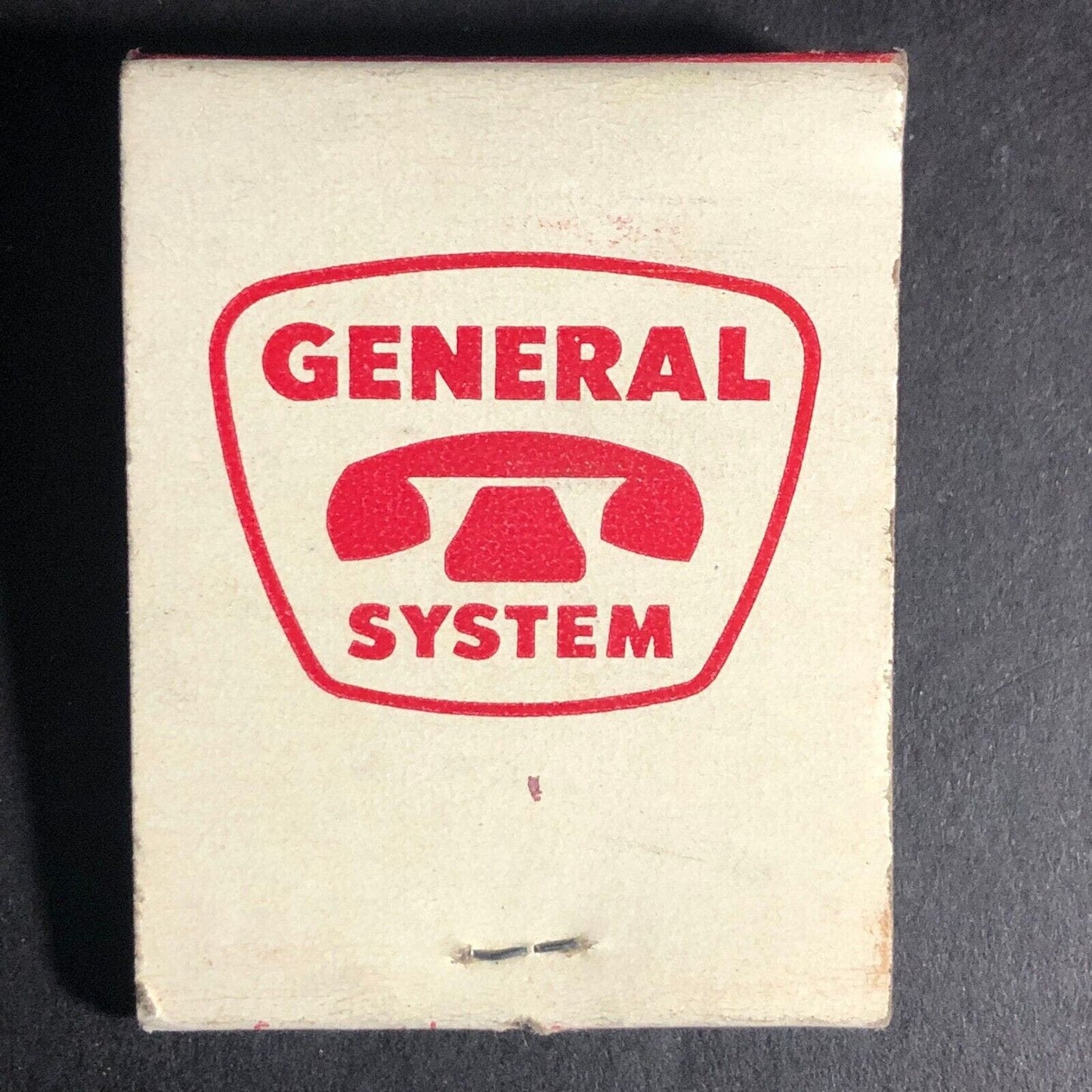 General System Telephone Full 20-Strike Matchbook c1950's-60's Very Scarce VGC