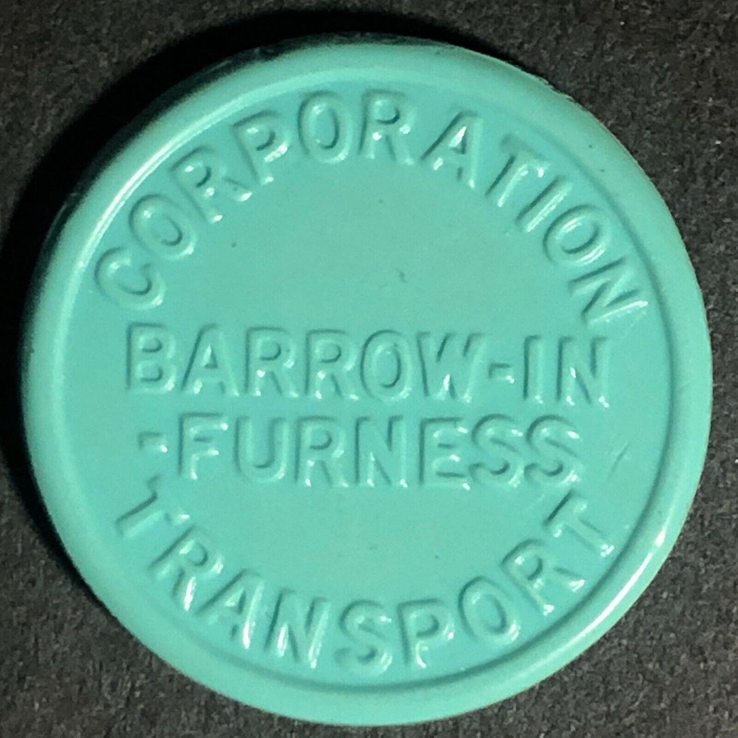 Barrow-In-Furness "Employee Only" England Plastic Token Mint 3D 22mm c50's-60's
