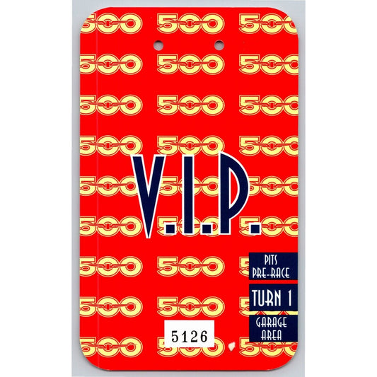 1998 Indy 500 V.I.P Pre-Race Turn 1 Garage Pit Pass VGC VIP Indianapolis #5126