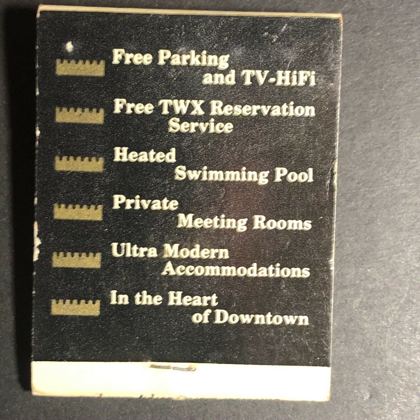 1960's-70's Full Matchbook "Downtowner Motor Inns"