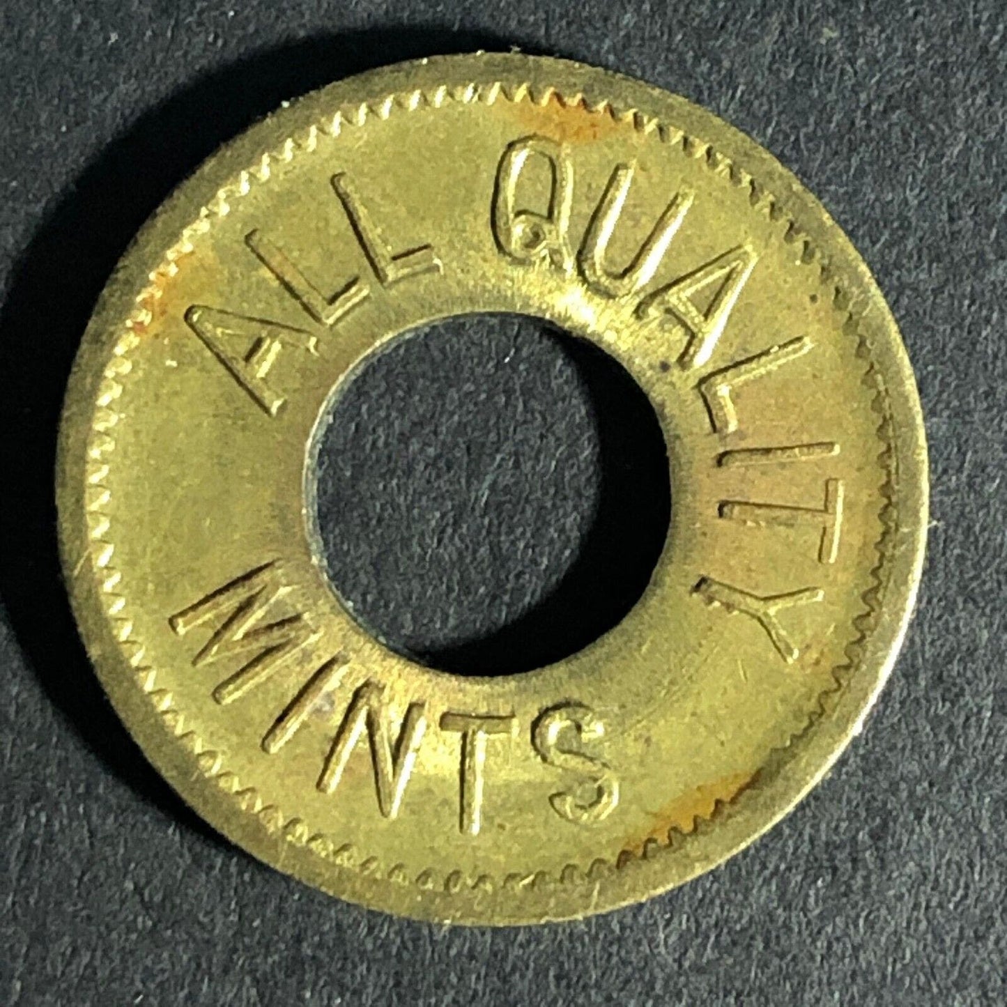 Good For A 5c Package Of Mints "All Quality Mints" Donut Token 21.10mm