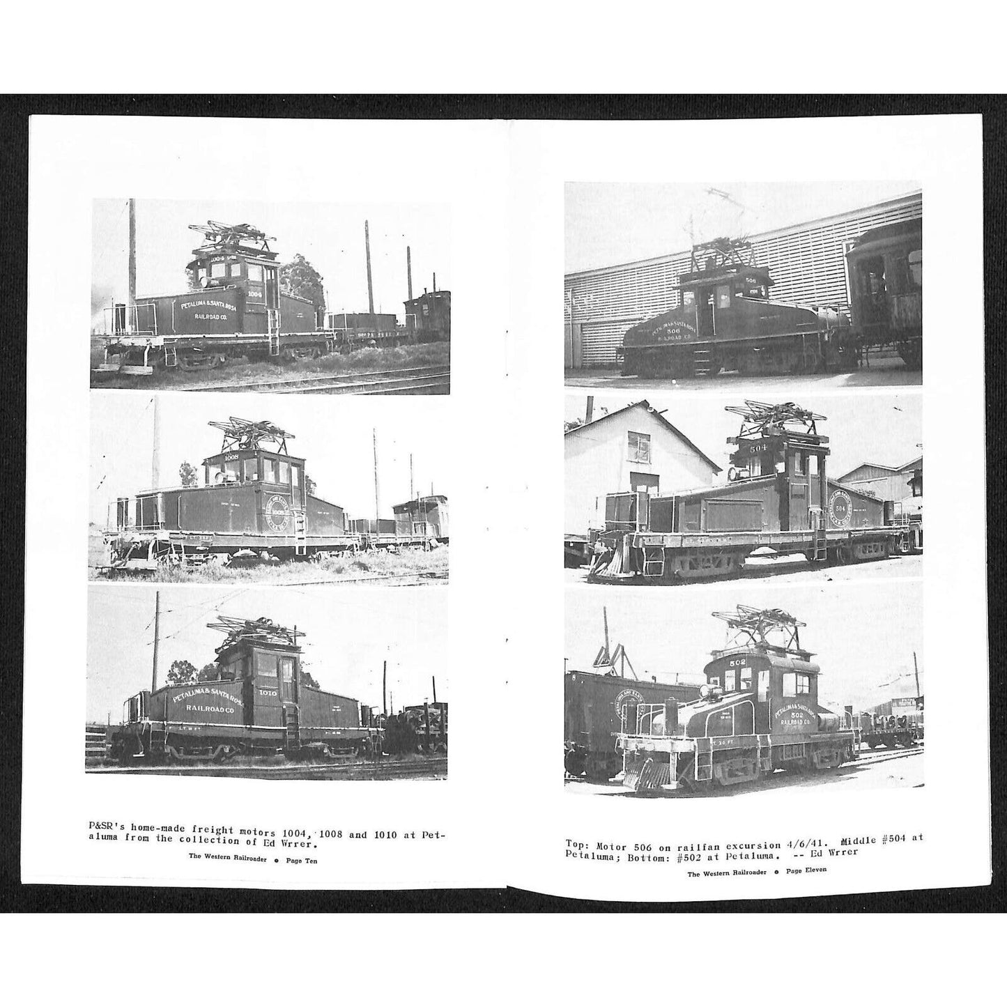 Northern CA Railroad Club's "The Western Railroader" May 1952 Vol. 15 No. 4 16pp