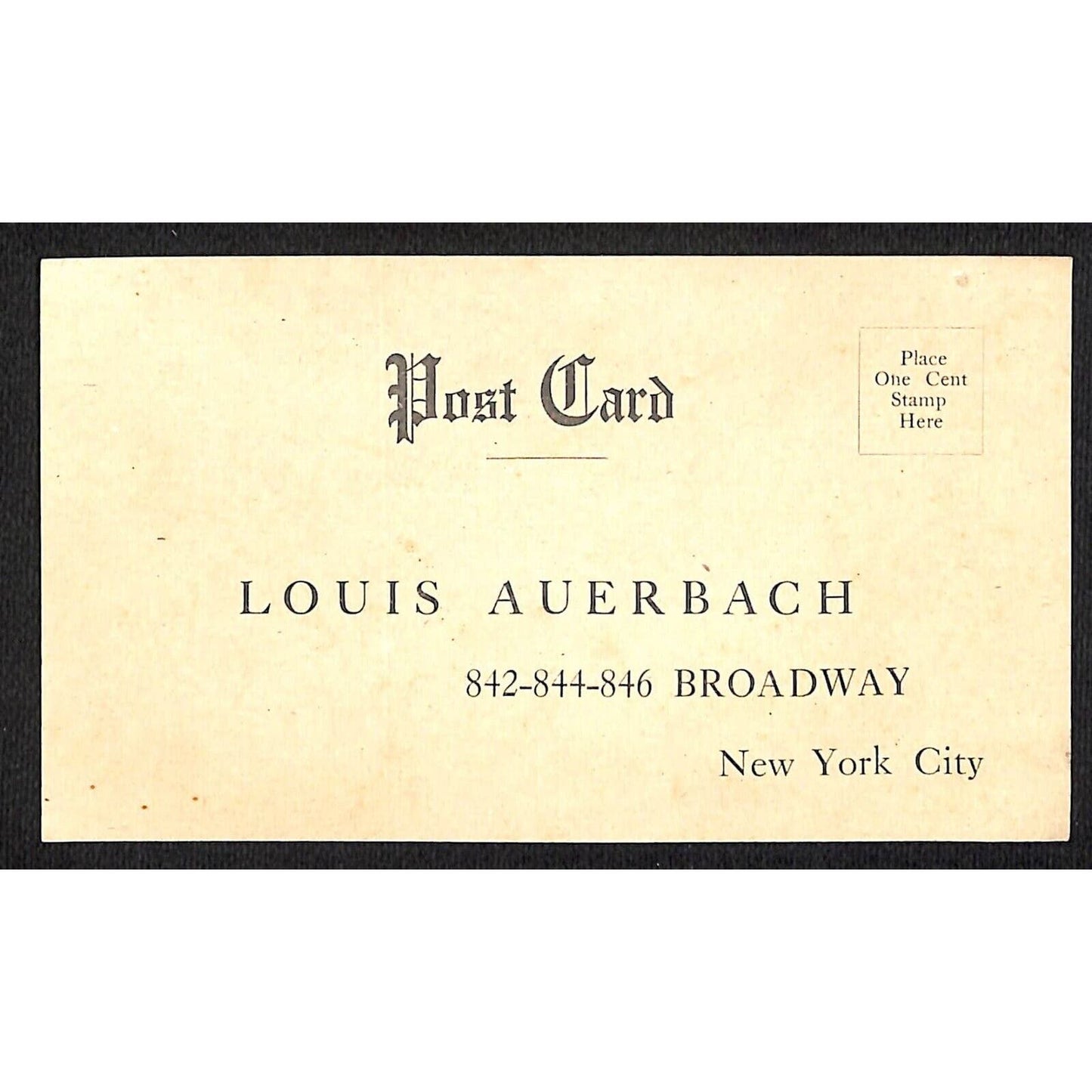 Louis Auerbach NY 1910 Matpanel Washable Four-in-hands (Scarves) Post Card NP