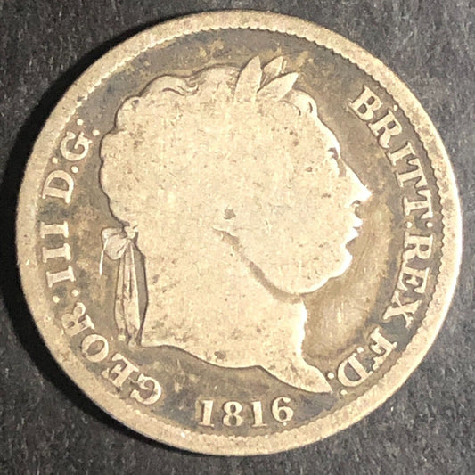 1816 Great Britain King George III Silver - Ungraded 23mm