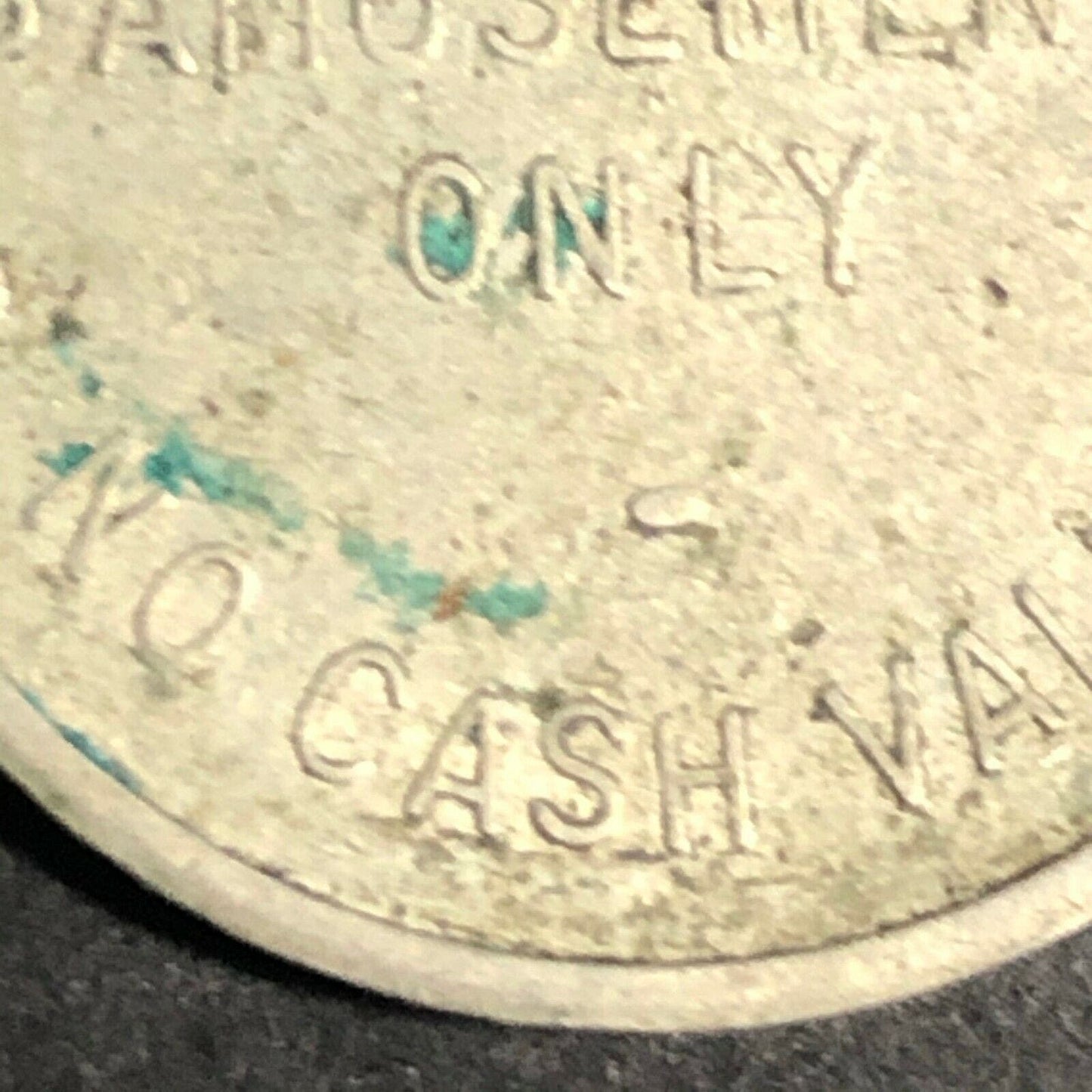 Brass 22.85mm Paces - Races "Good For One Race" Horse / Jockey Token