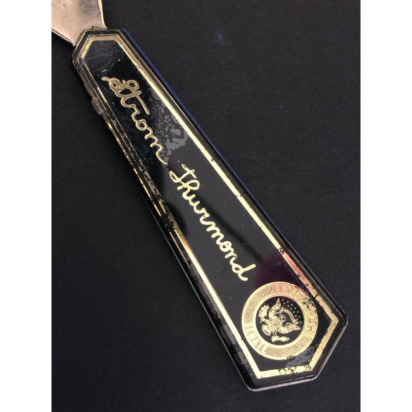 c1970's-80's 7 1/4" GE / Reed Comm. / Storm Thurmond Advertising Letter Opener