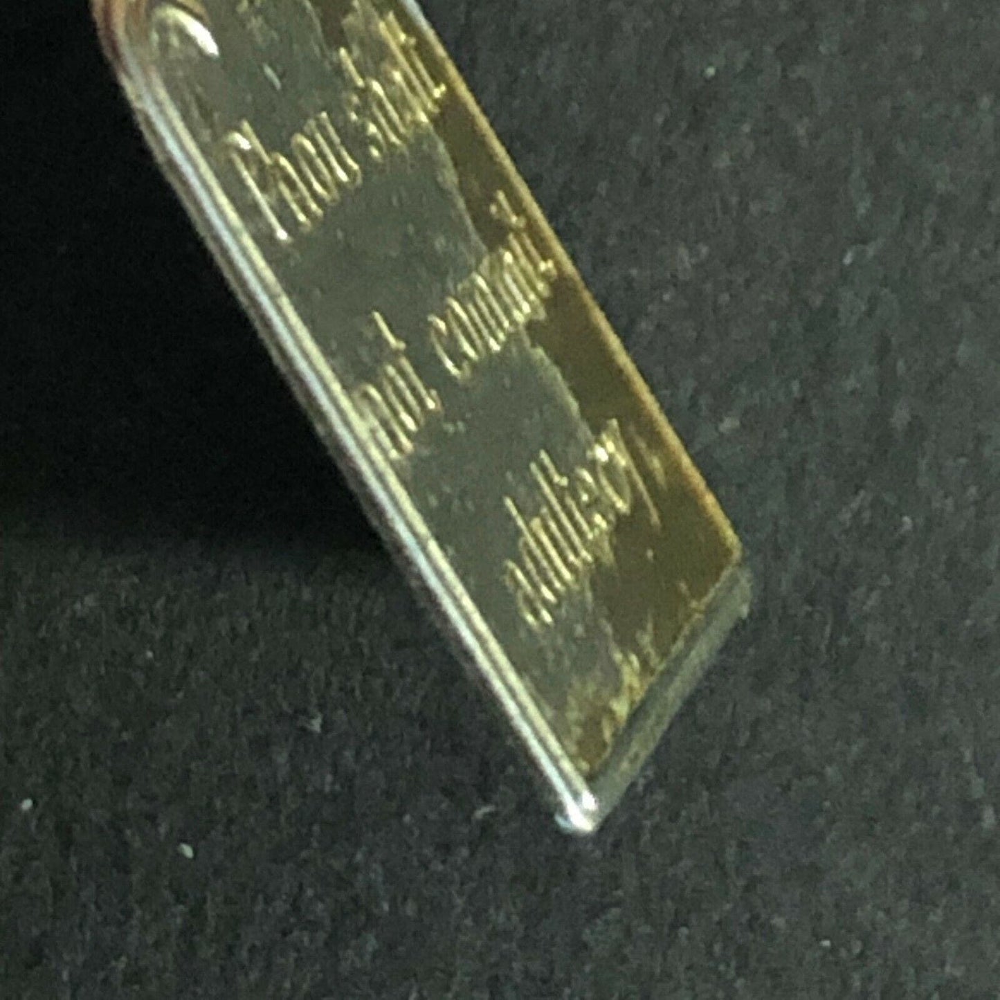 Vintage 17mm x 23mm Pendant Ten Commandments - VIII Adultery