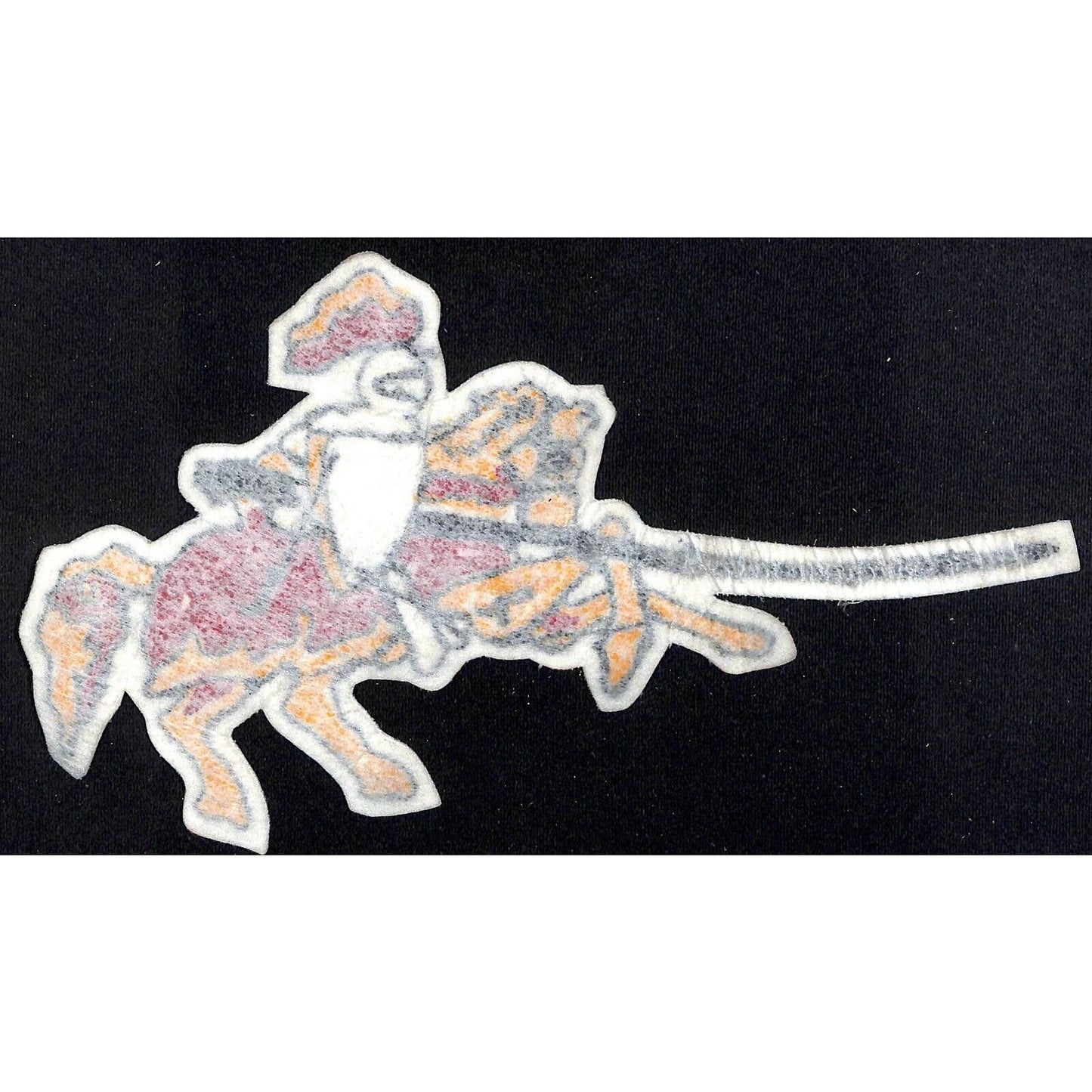 Jousting Armored Knight Large Jacket Patch Team? Vintage c1970's-80's
