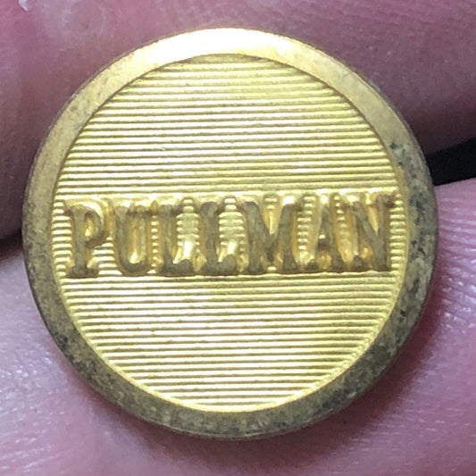 "Pullman" Railroad Brass Uniform Button 1/2" Superior Quality
