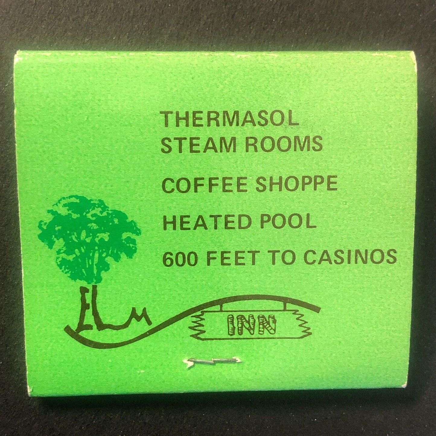 Elm Inn South Lake Tahoe, CA Tree Vintage Full Matchbook c1967-73