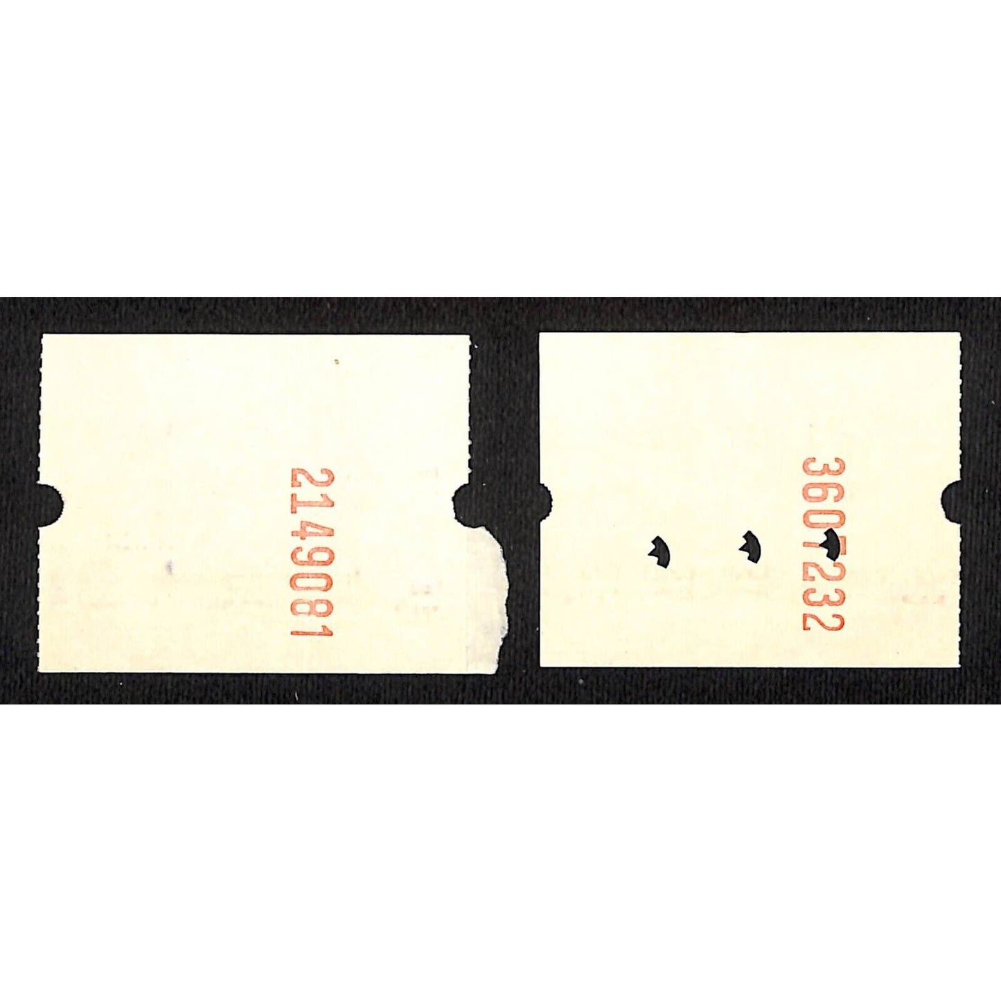 Conrail c1982? Pair of Ticket Stubs incl. Hoboken to Suffern