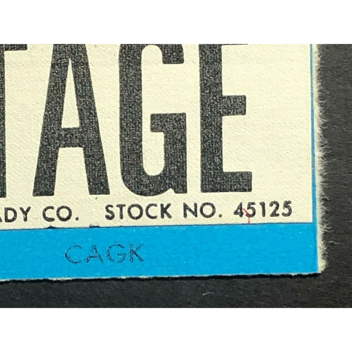 Vintage c1960's-70's W.H. Brady Co. "Danger High Voltage" - Commercial Use