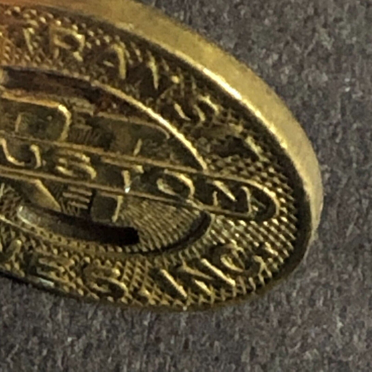 Houston Rapid Transit Lines Texas Brass G/F One Zone Adult Token 16.4mm