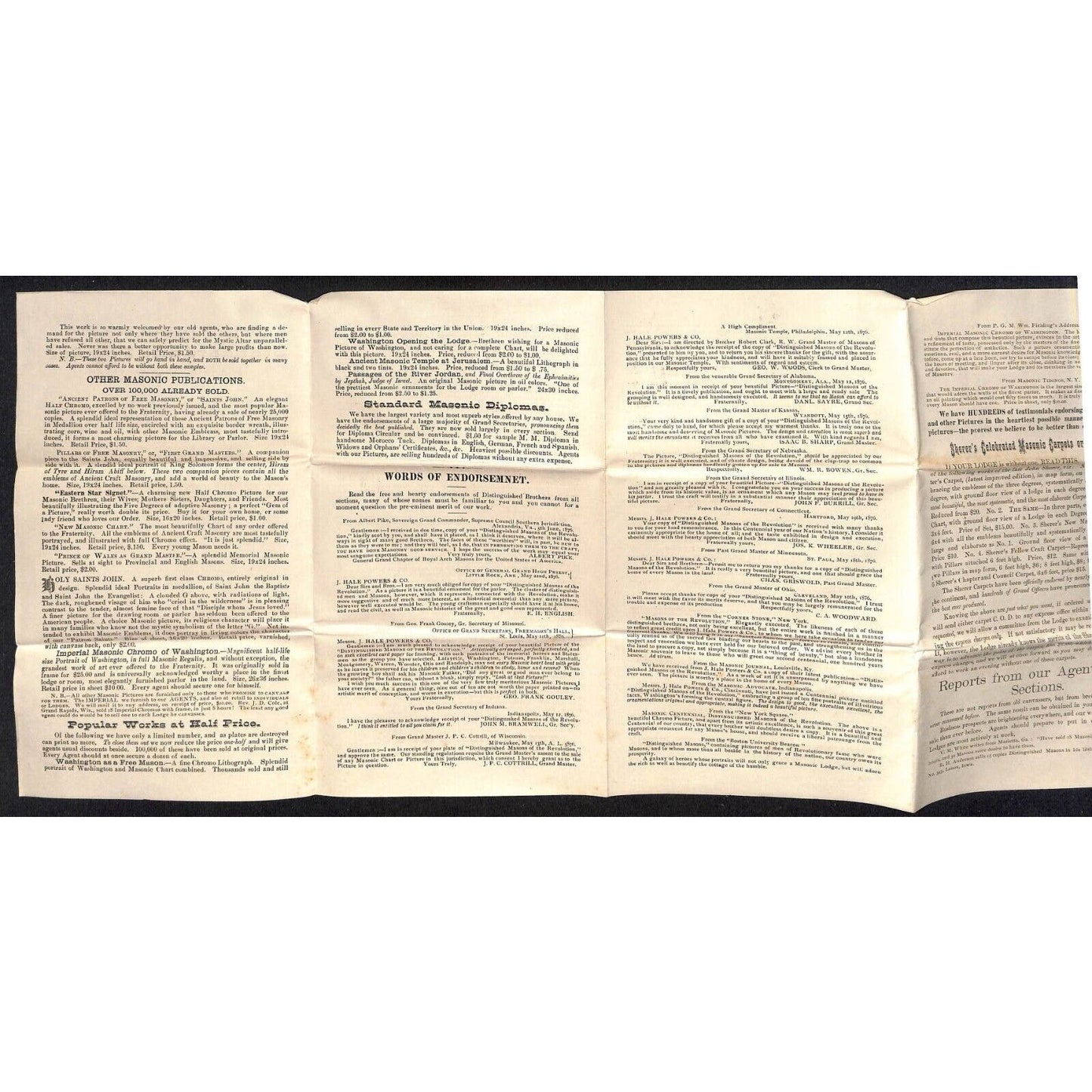 Newburgh, ME Amos W. Knowlton* c1882 Pettibone M'f'g. Masonic Publications Group