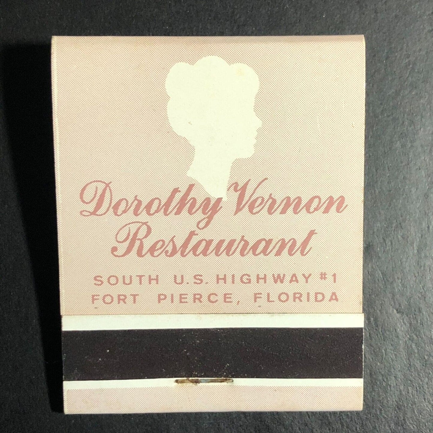 Dorothy Vernon Restaurant Fort Pierce, FL Full Matchbook c1968-73 Scarce