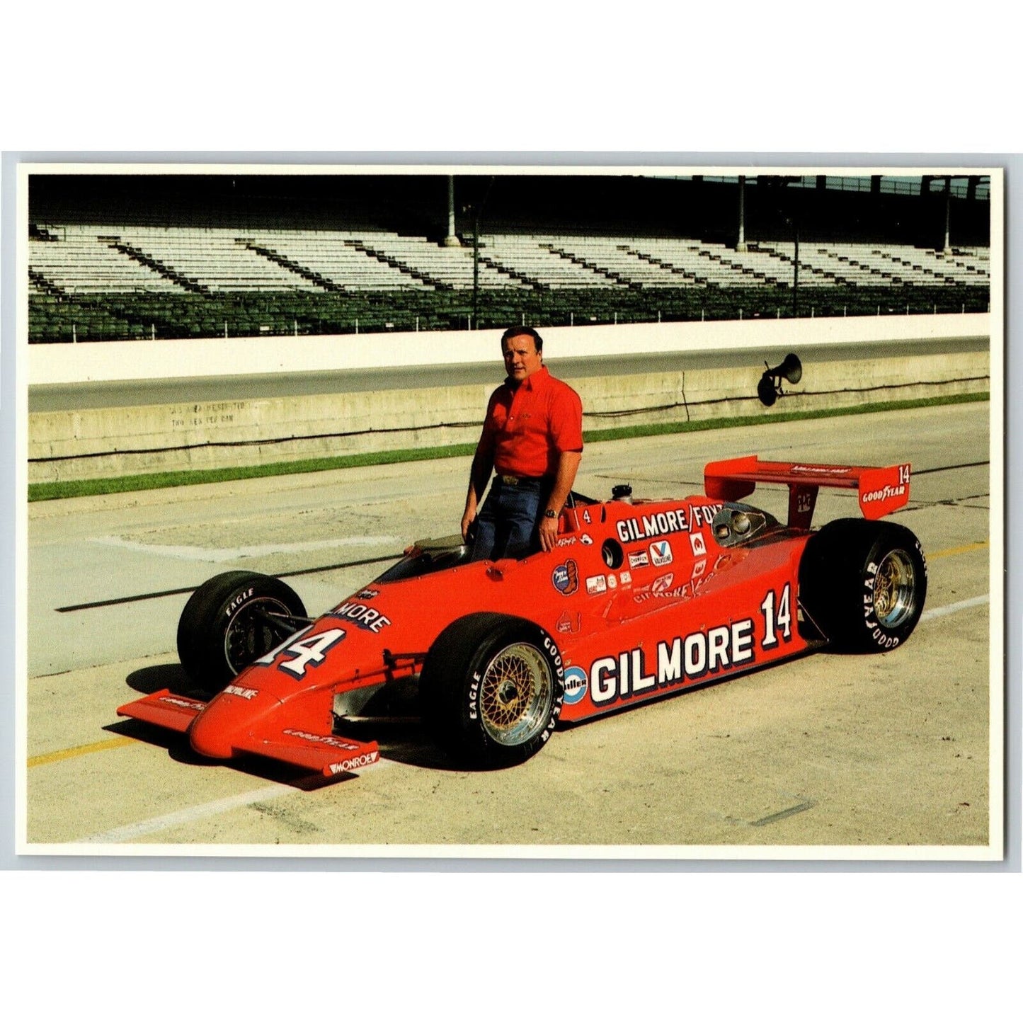 c1984 Indy 500 - A. J. Foyt - Motor Speedway NOS 4" x 5 3/4" Postcard