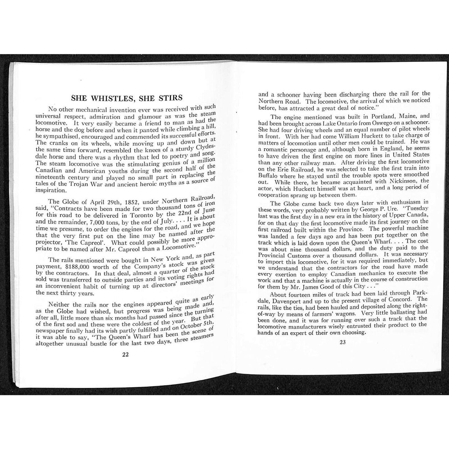 1941 "Four Whistles to Wood Up!" Booklet Northern Railway of Canada 64p Railroad