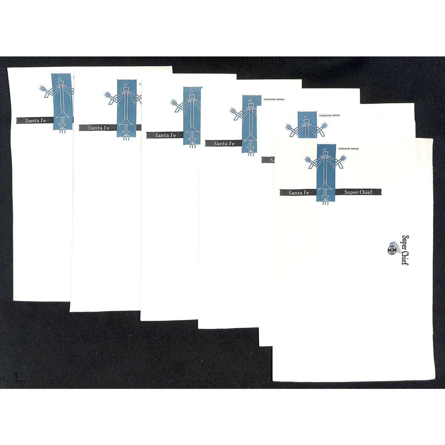 Group of 100+ Railroad En Route Stationary Santa Fe Burlington Route NOS