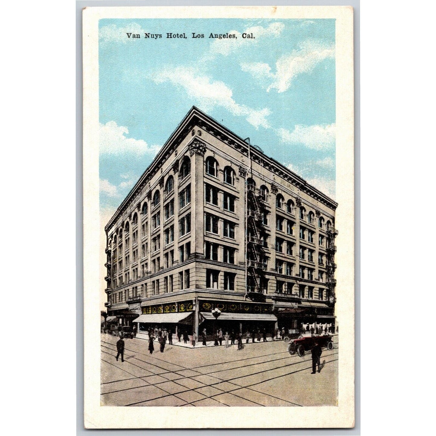 Van Nuys Hotel, Los Angeles, Cal Postcard c1920's NP VGC