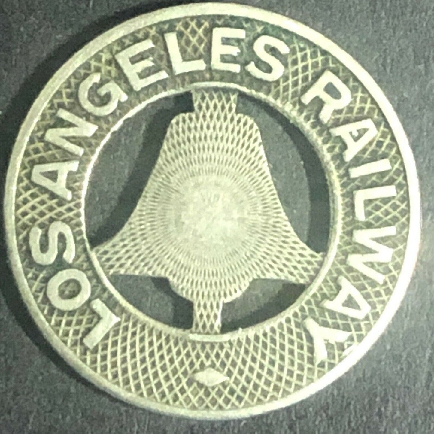 c1928 16mm Los Angeles Railway G/F One Fare Transit Token CA
