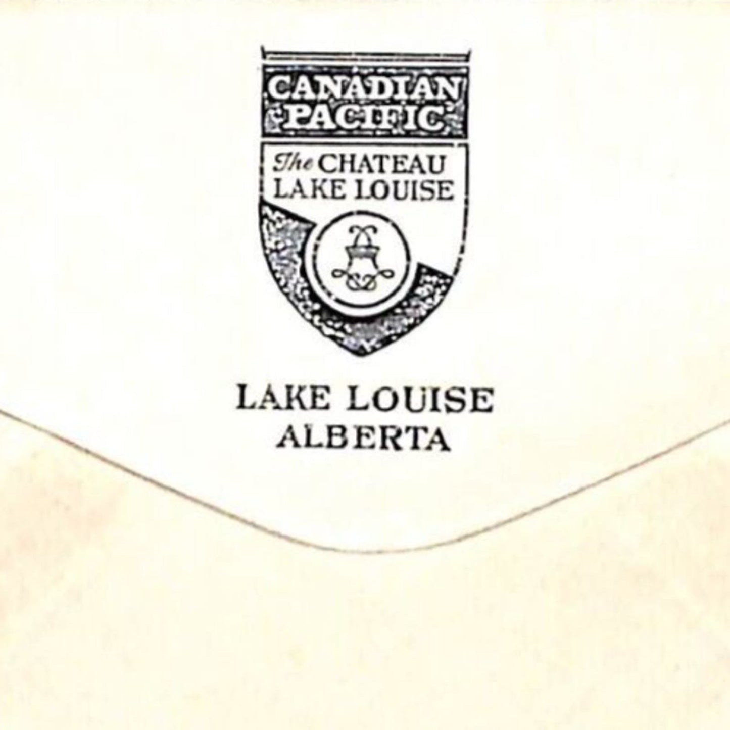 Canadian Pacific - The Chateau Lake Louise Railroad Stationary Envelope NOS