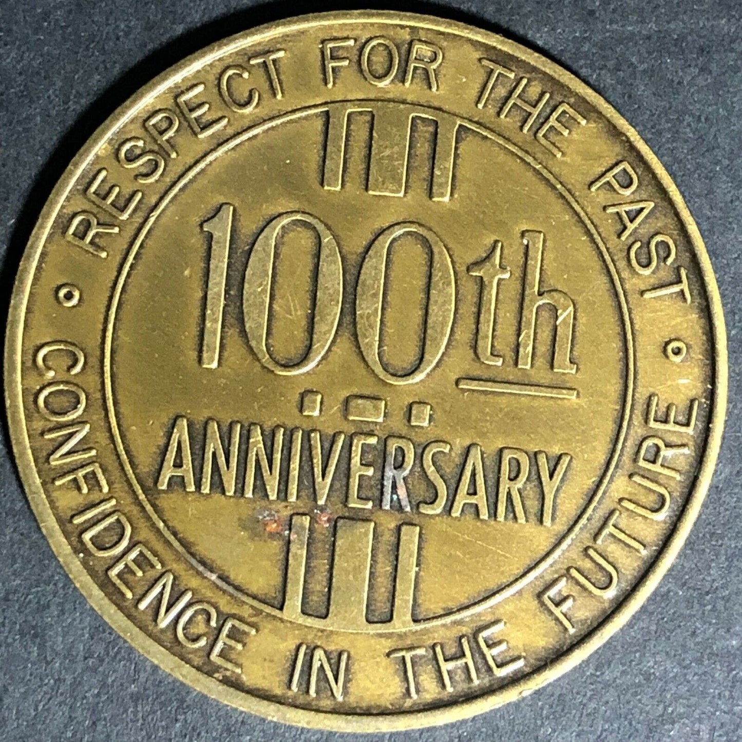 Scarce Vintage Winterstown, PA Centennial 1971 Medallion Token 34mm