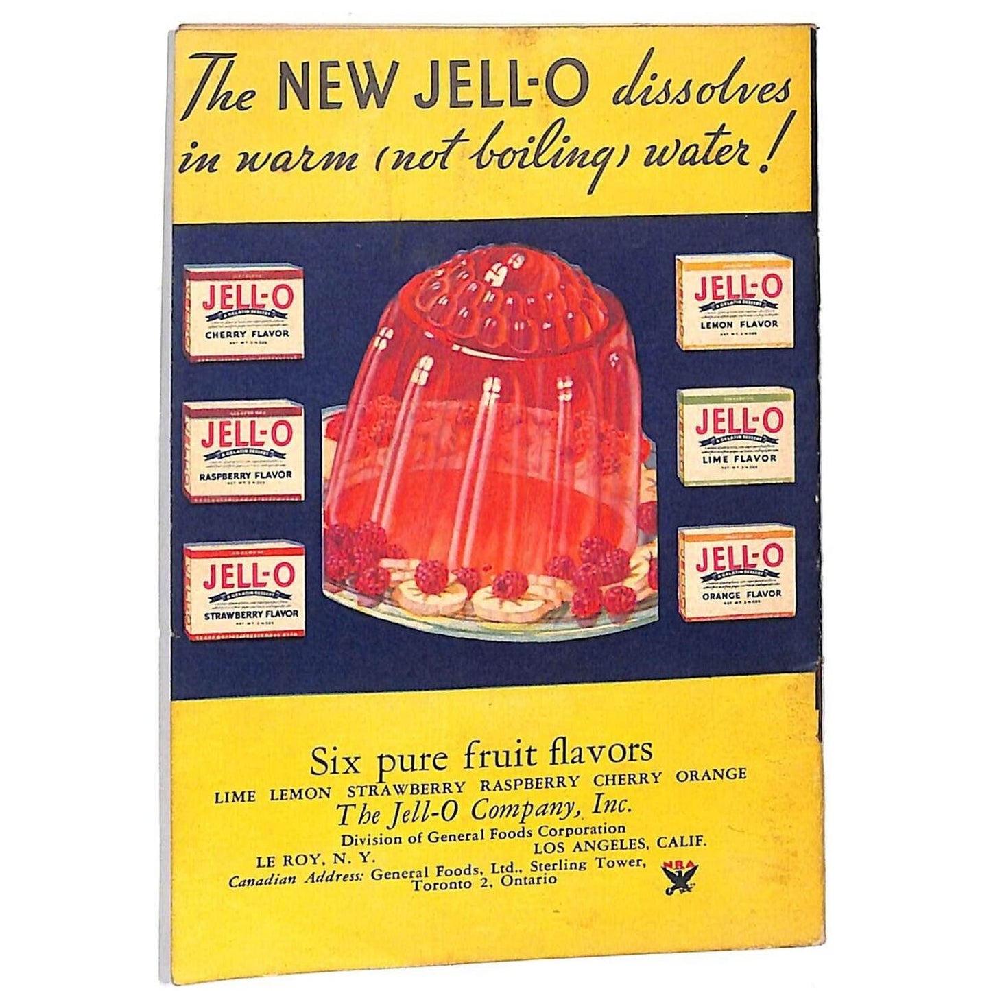 Jell-O Recipe Booklet "What Mrs. Dewey Did" 48 Fascinating New 1933 23pp.