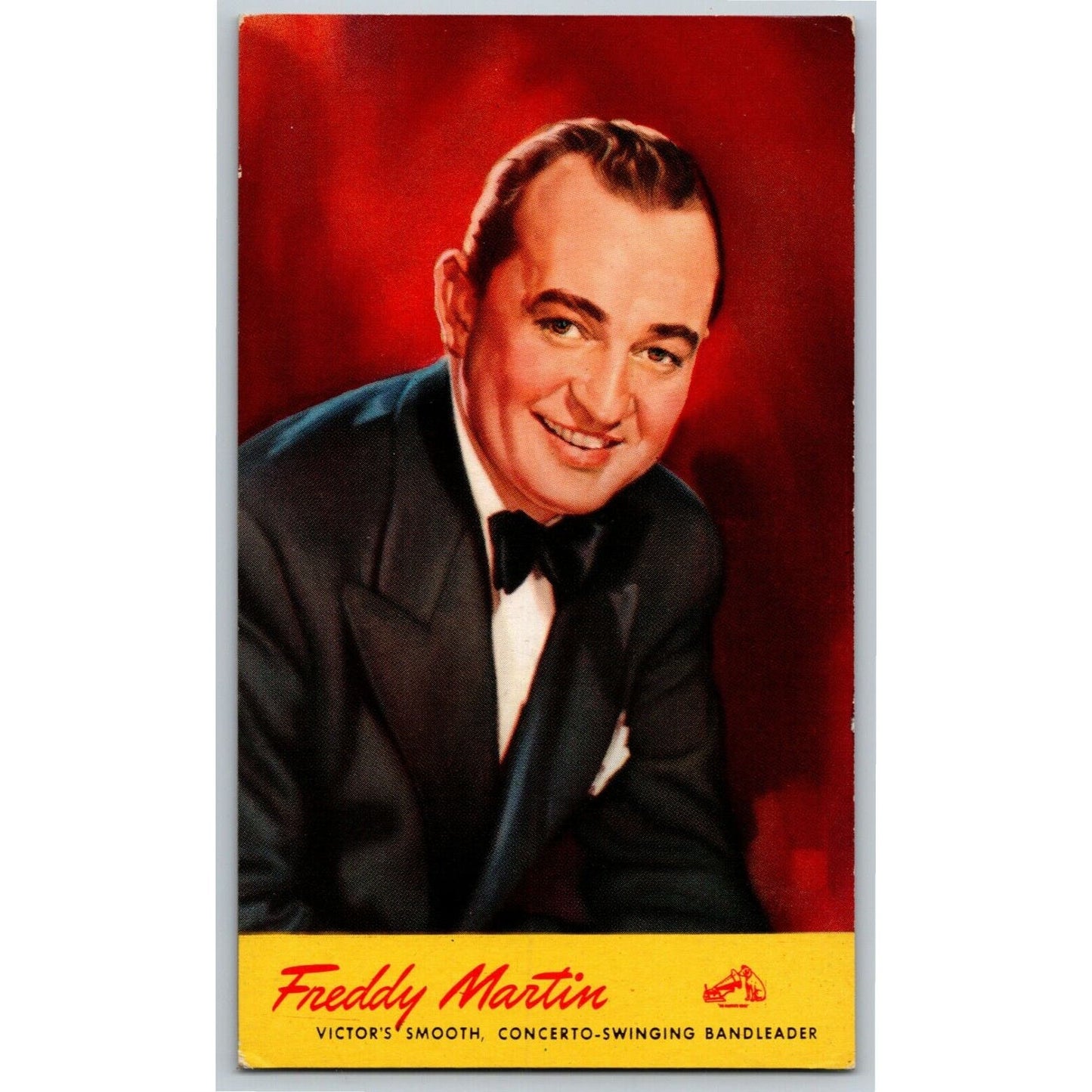 Vintage c1938-48 Postcard RCA Victor Division, Camden, NJ "Freddy Martin"