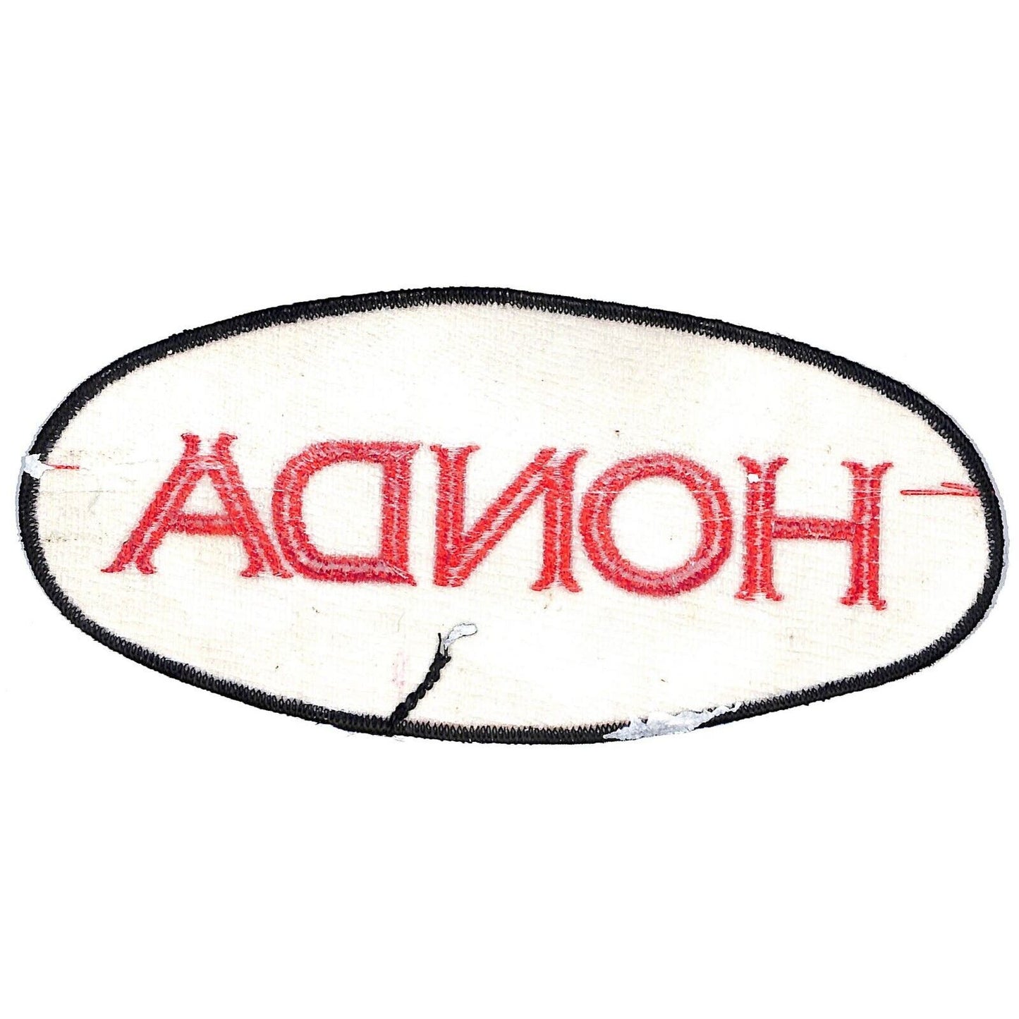 Honda Large Vintage Embroidered Patch c1980's-90's VGC - Oval 8"