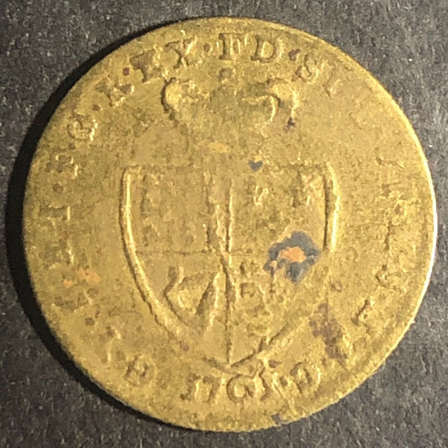King George III Brass Jeton Token 21.75mm