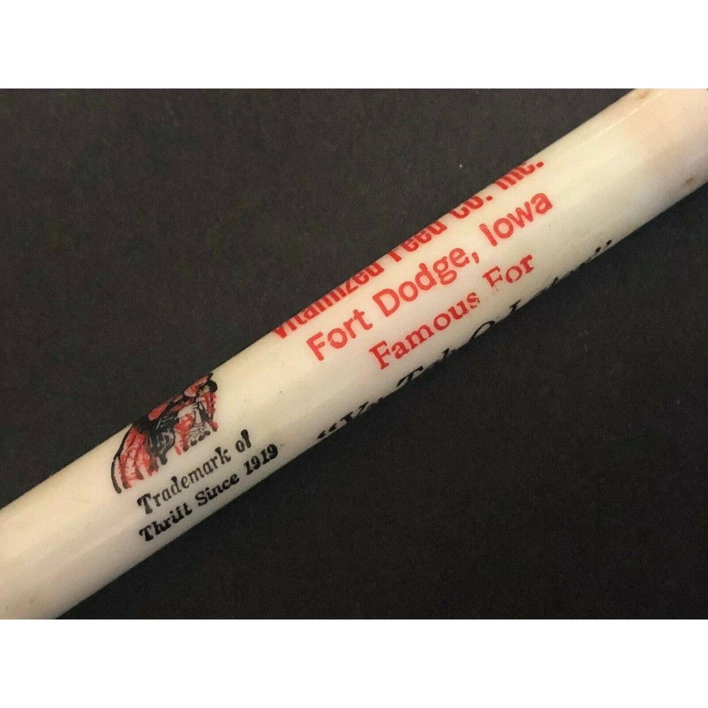 c1940's "McDonald's Vitamized Feed Fort Dodge, Iowa" Advertising Bullet Pencil