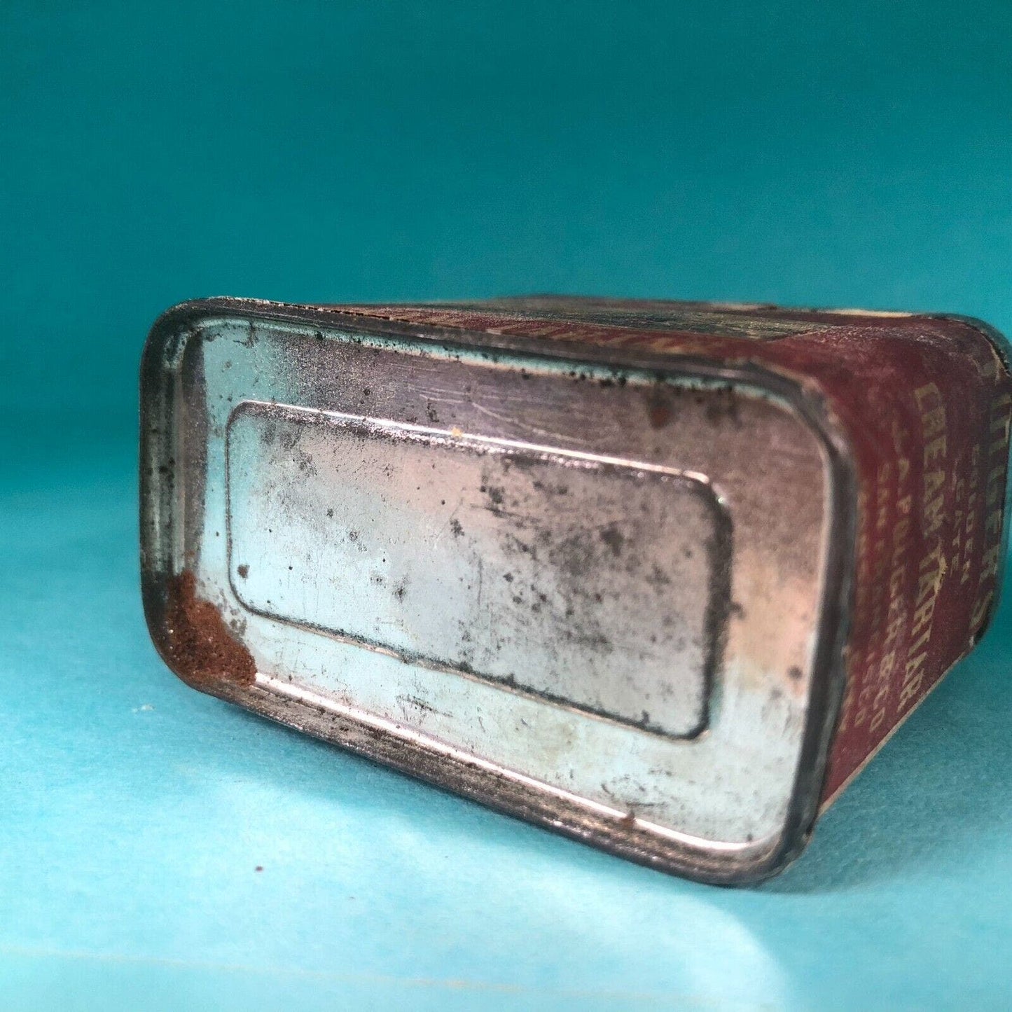 Folder's Golden Gate Cream Tartar Spice Tin 1 7/8"h c1920's-30's Scarce