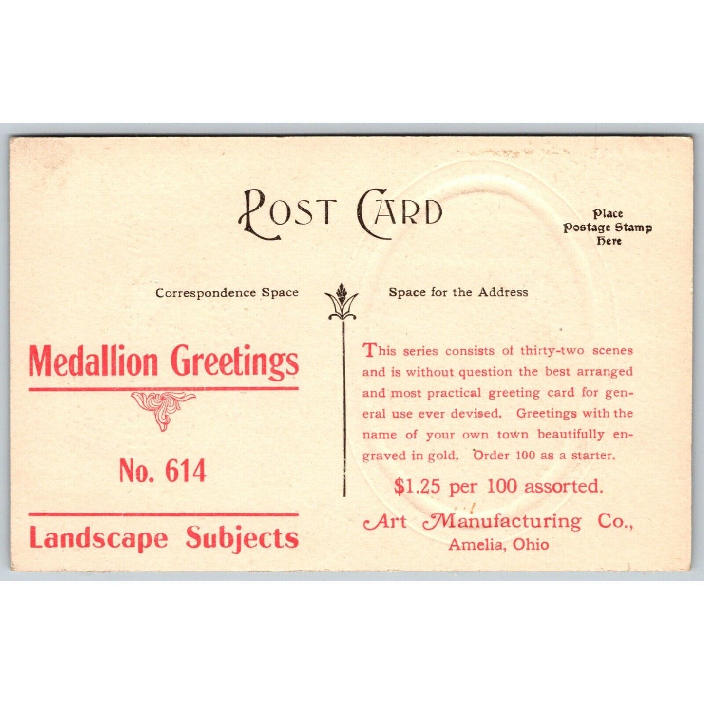 Greetings from Little Rock, AR Sample Advertising Postcard Emb Gilt c1910's VGC