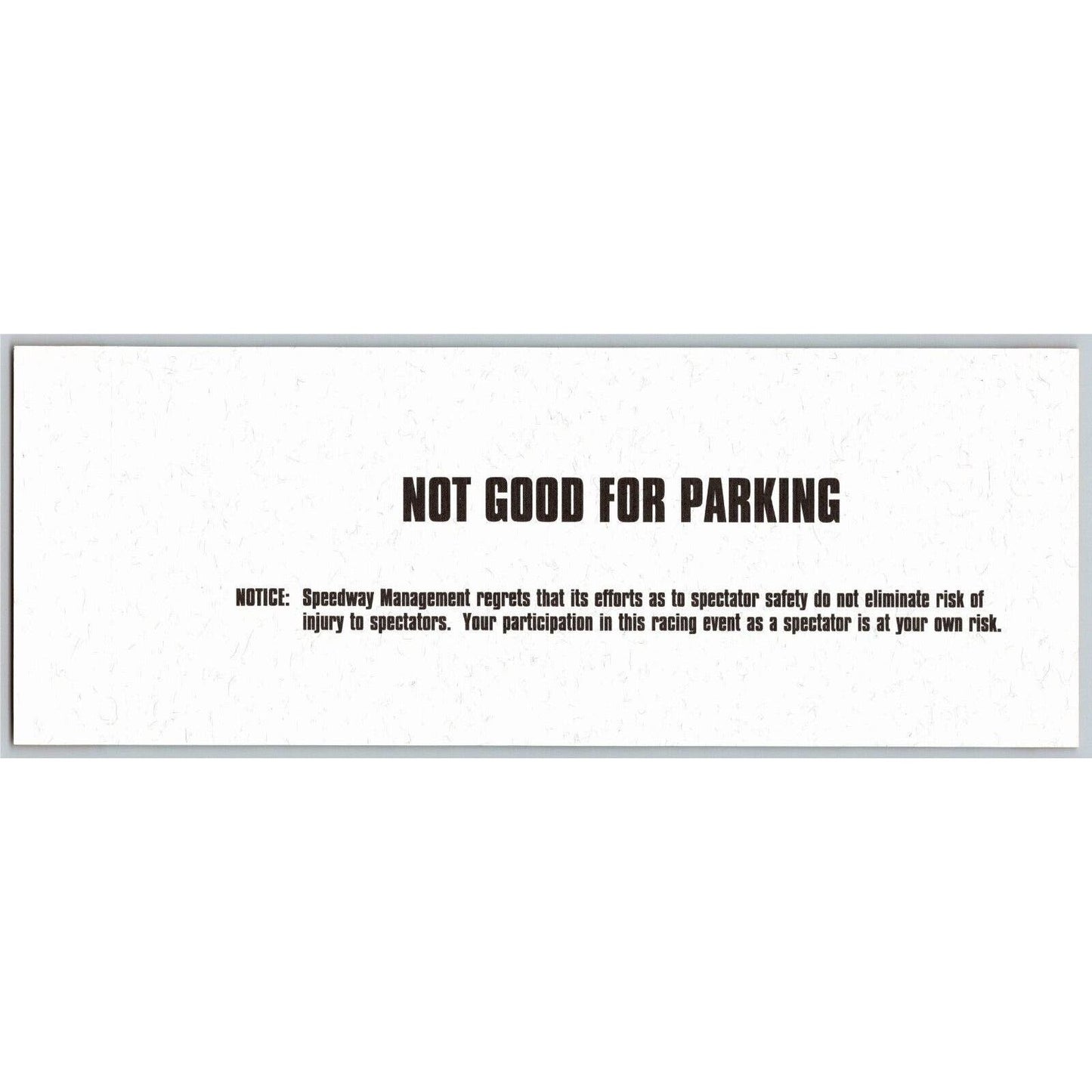 2000 Indy 500 (Thursday Carb Day) Pagoda Terrace Unused Employee Ticket IMS