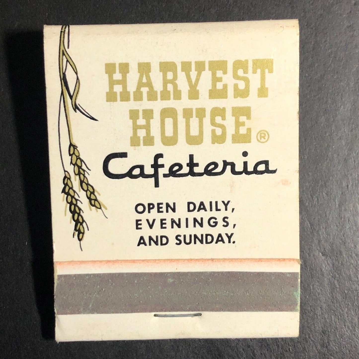Harvest House Cafeterias (Woolworths) Full Matchbook c1968-73 w/ Chef VGC