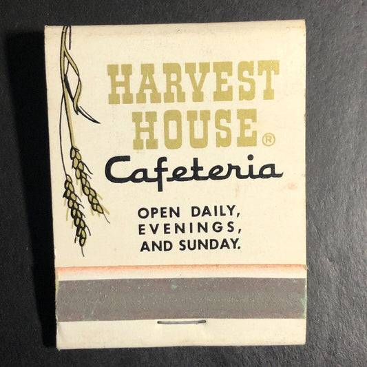 Harvest House Cafeterias (Woolworths) Full Matchbook c1968-73 w/ Chef VGC