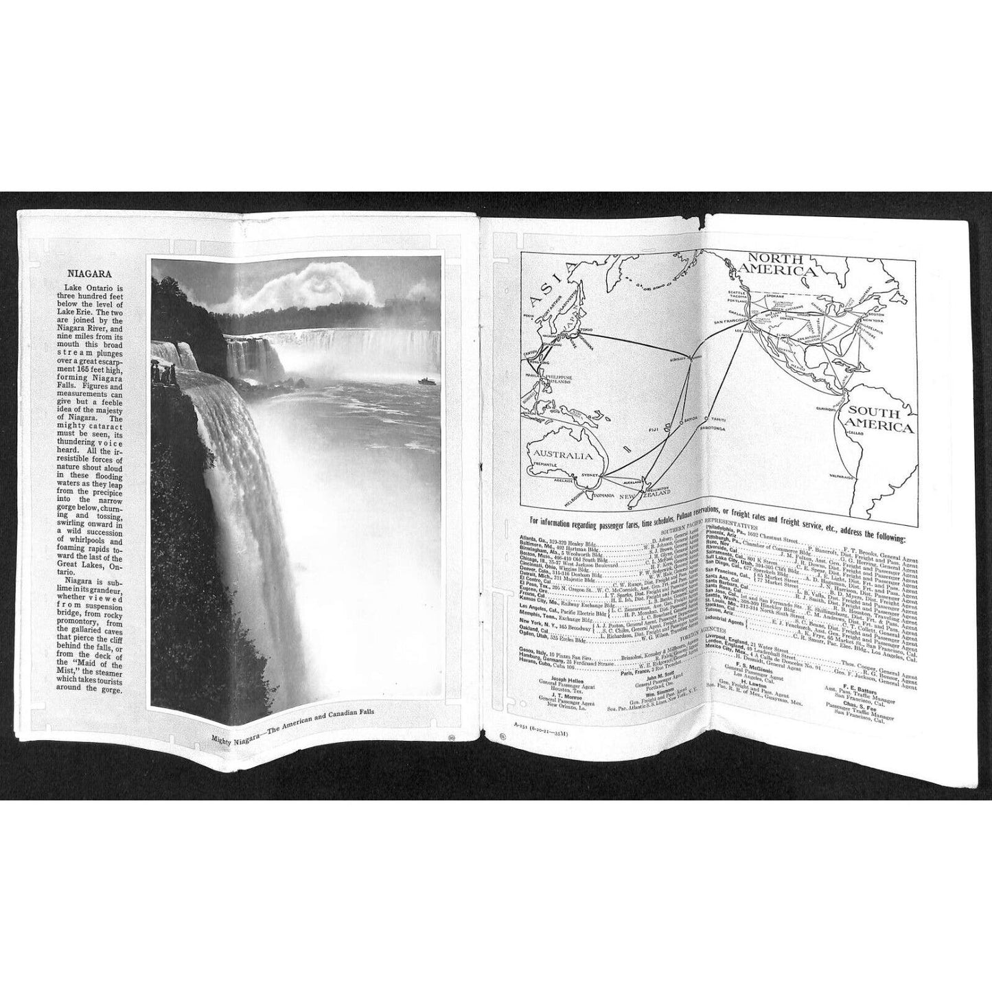 Across America Through San Francisco via Southern Pacific 1921 RR Brochure 28pp